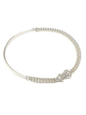 Hermes Necklace Boucle Series Inflexible PM 40 Silver